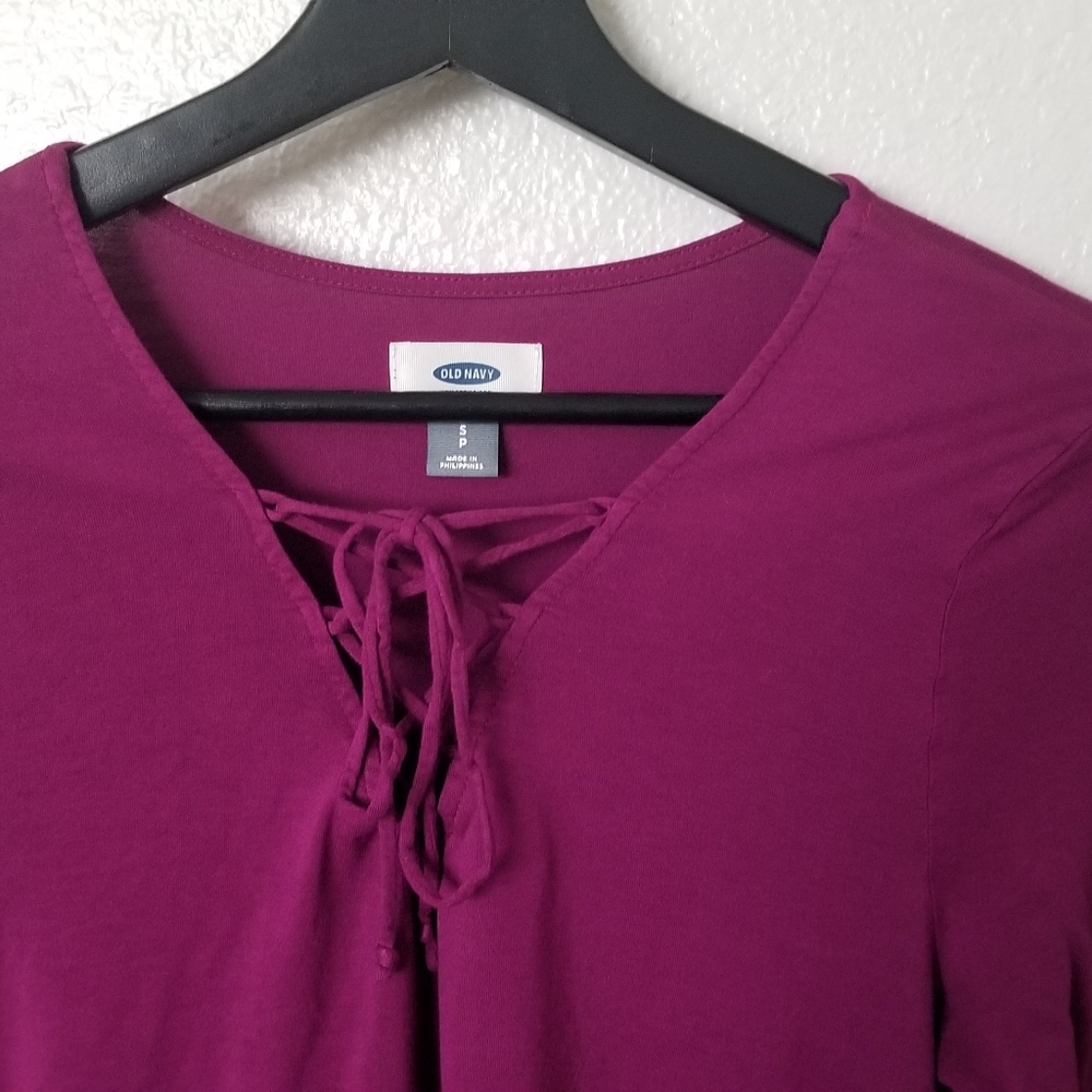 Flowy Dark Pink Old Navy Blouse